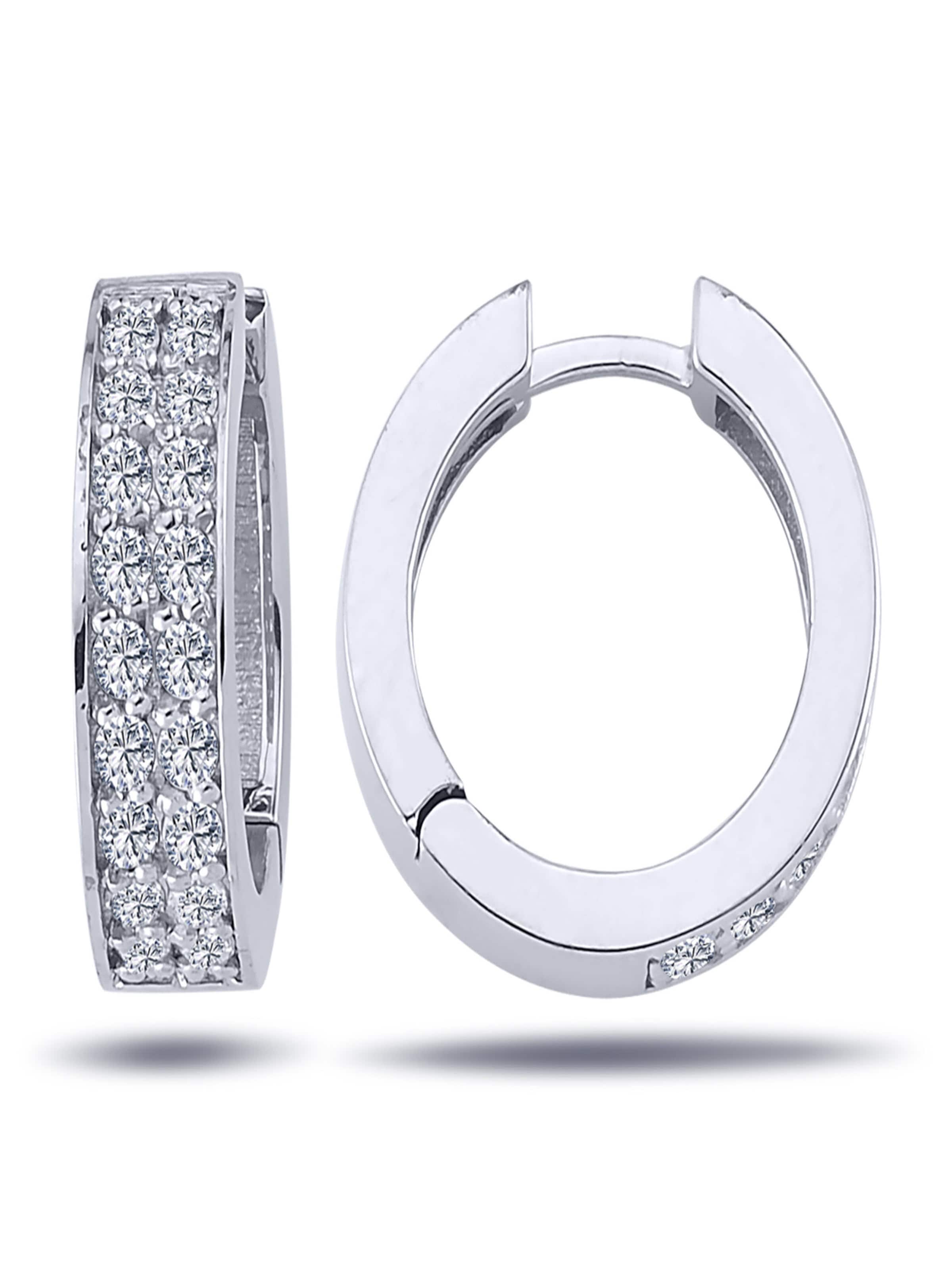 EinStein Diamant Ohrringe‌ in Silber: Vorderseite