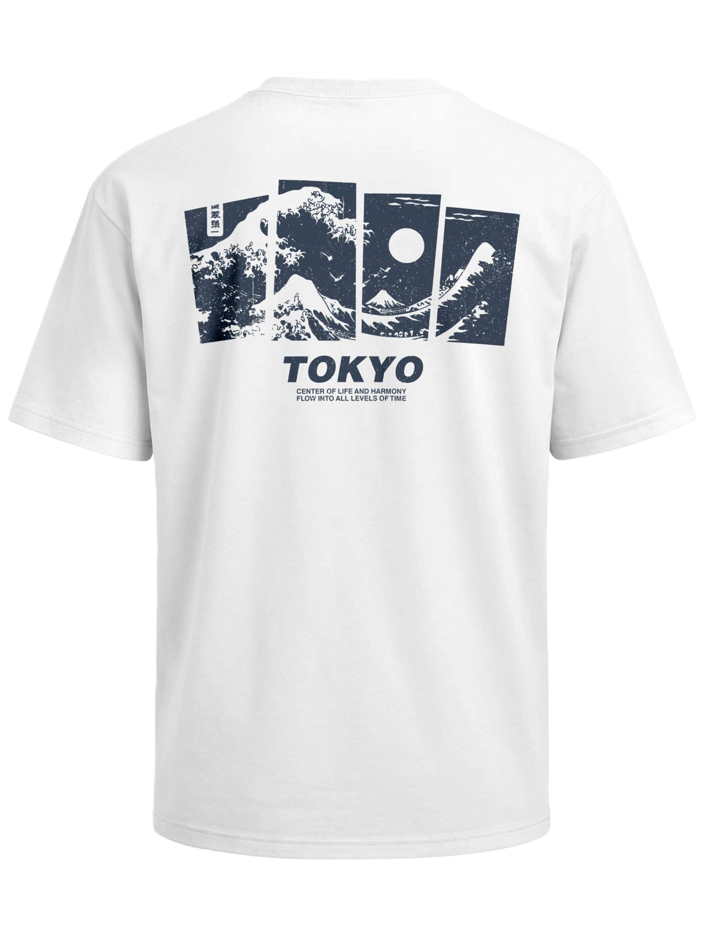 Neverless Shirt 'Tokyo Wave' in White