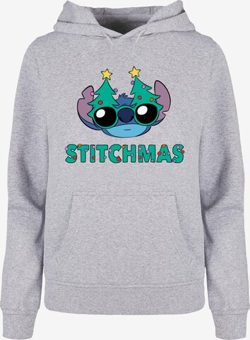 ABSOLUTE CULT Sweatshirt 'Lilo And Stitch - Stitchmas Glasses' in Grey: front