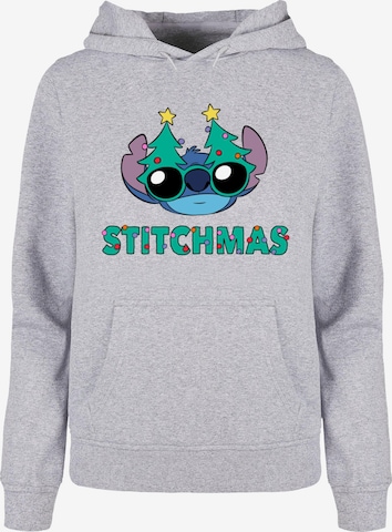 ABSOLUTE CULT Sweatshirt 'Lilo And Stitch - Stitchmas Glasses' in Grau: predná strana
