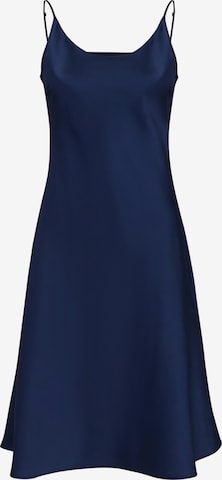Robe 'Below the knee satin slip dress 'Grace'' Serena Silueta en bleu : devant