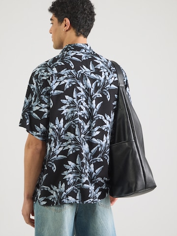 JACK & JONES Comfort fit Button Up Shirt 'JJJEFF' in Blue