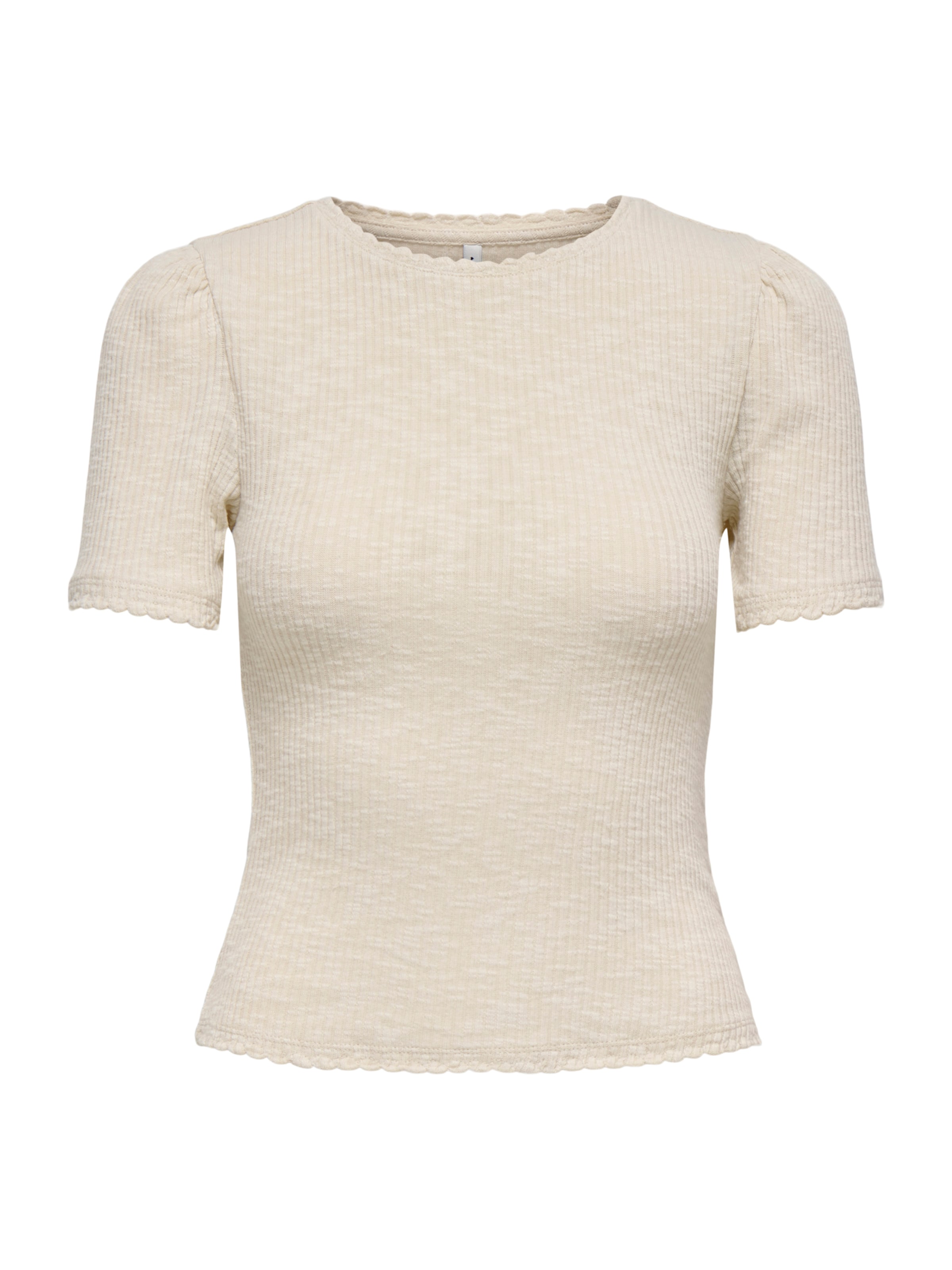 Tricou de la ONLY pe bej: față