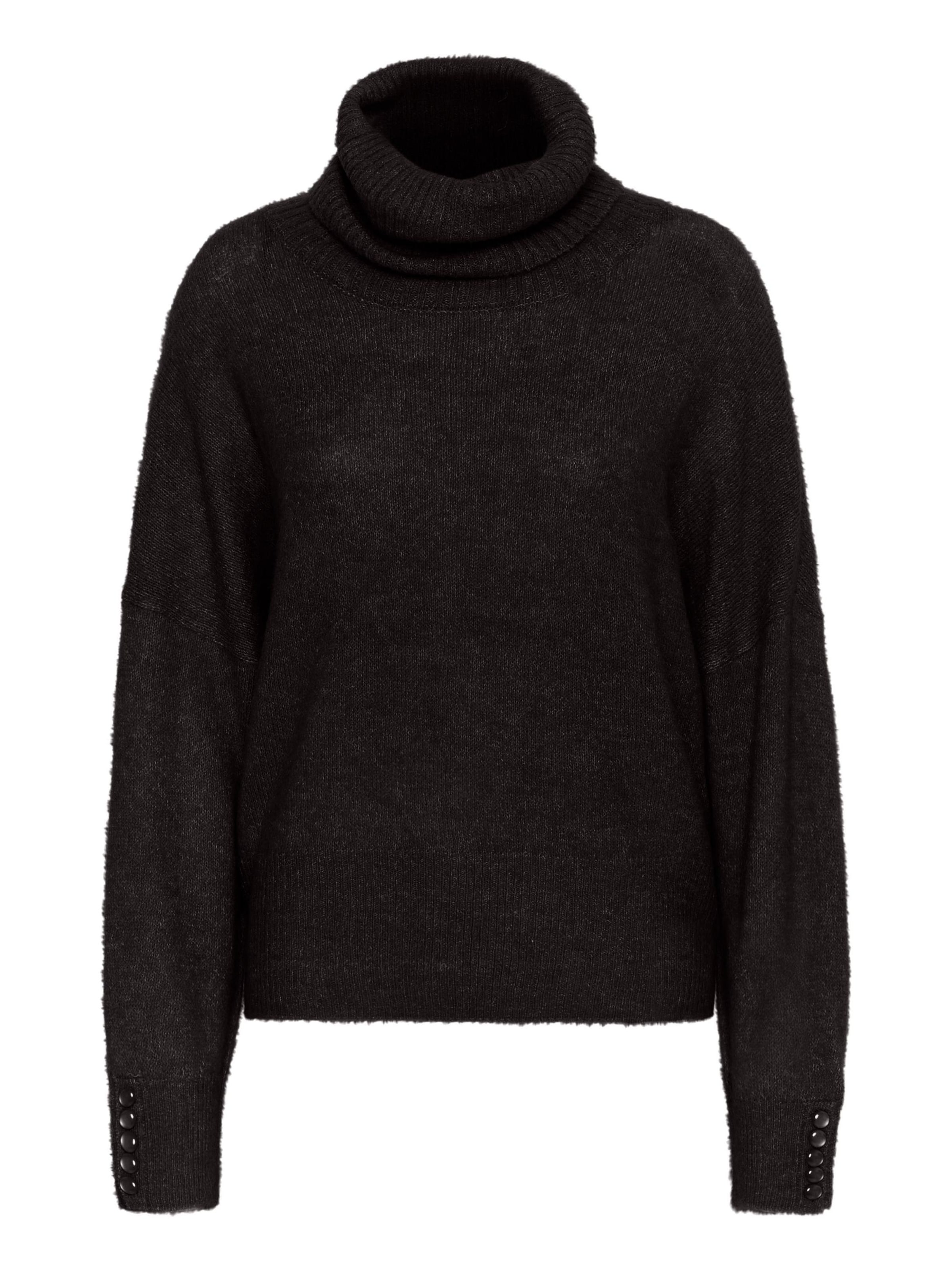 ICHI Pullover 'Kamara' in Schwarz: Vorderseite