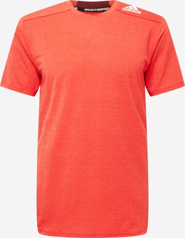 T-Shirt fonctionnel 'Designed for Training' ADIDAS SPORTSWEAR en rouge : devant