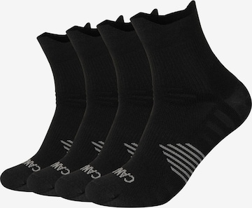 camano Socken in Schwarz: Vorderseite