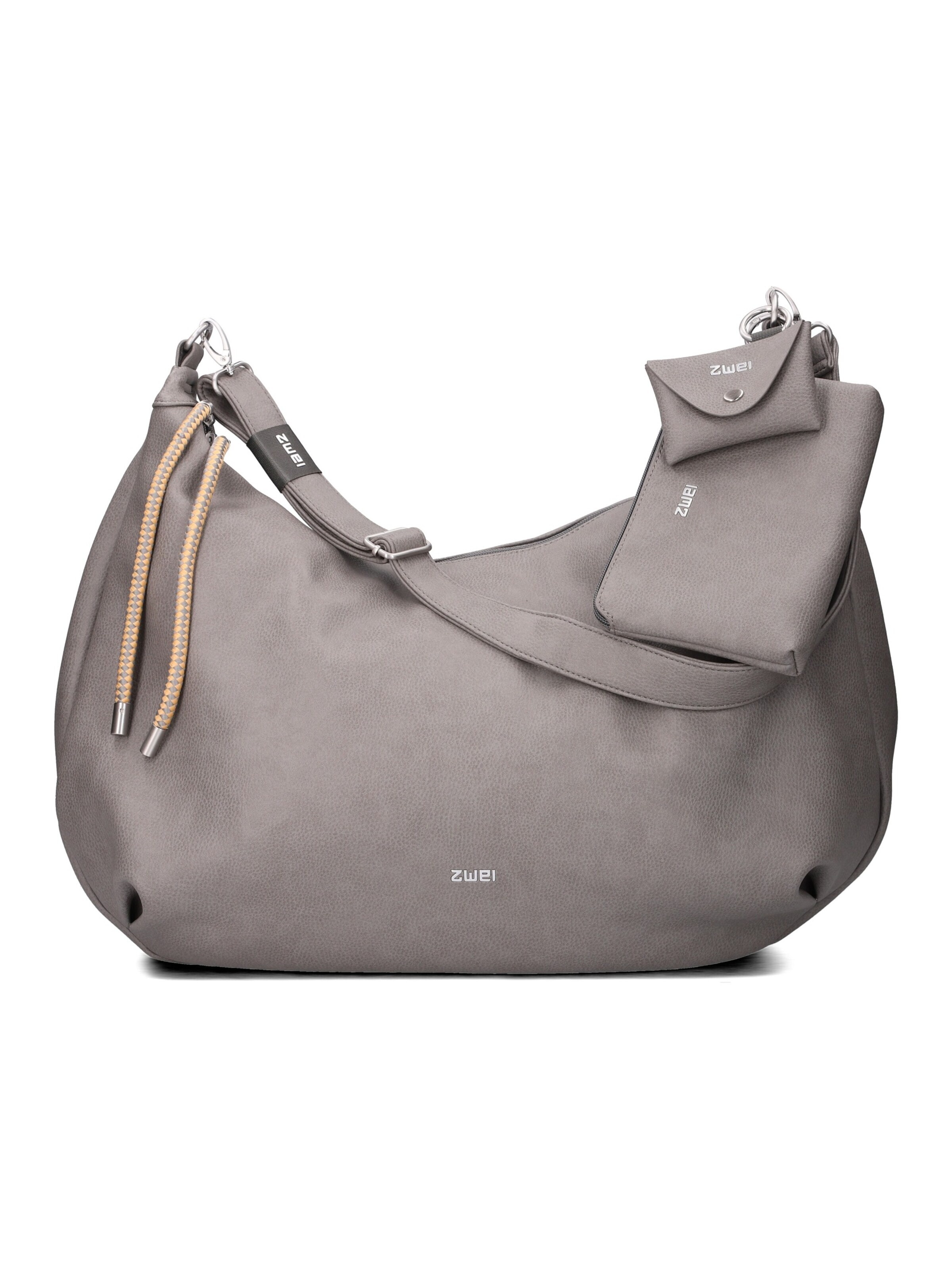 ZWEI Schultertasche 'LOLA'‌‌‌‌‌‌‌ in Grau: Vorderseite