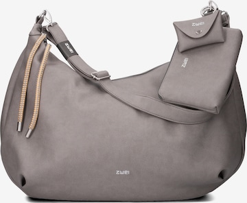 ZWEI Schultertasche 'LOLA' in Grau: Vorderseite