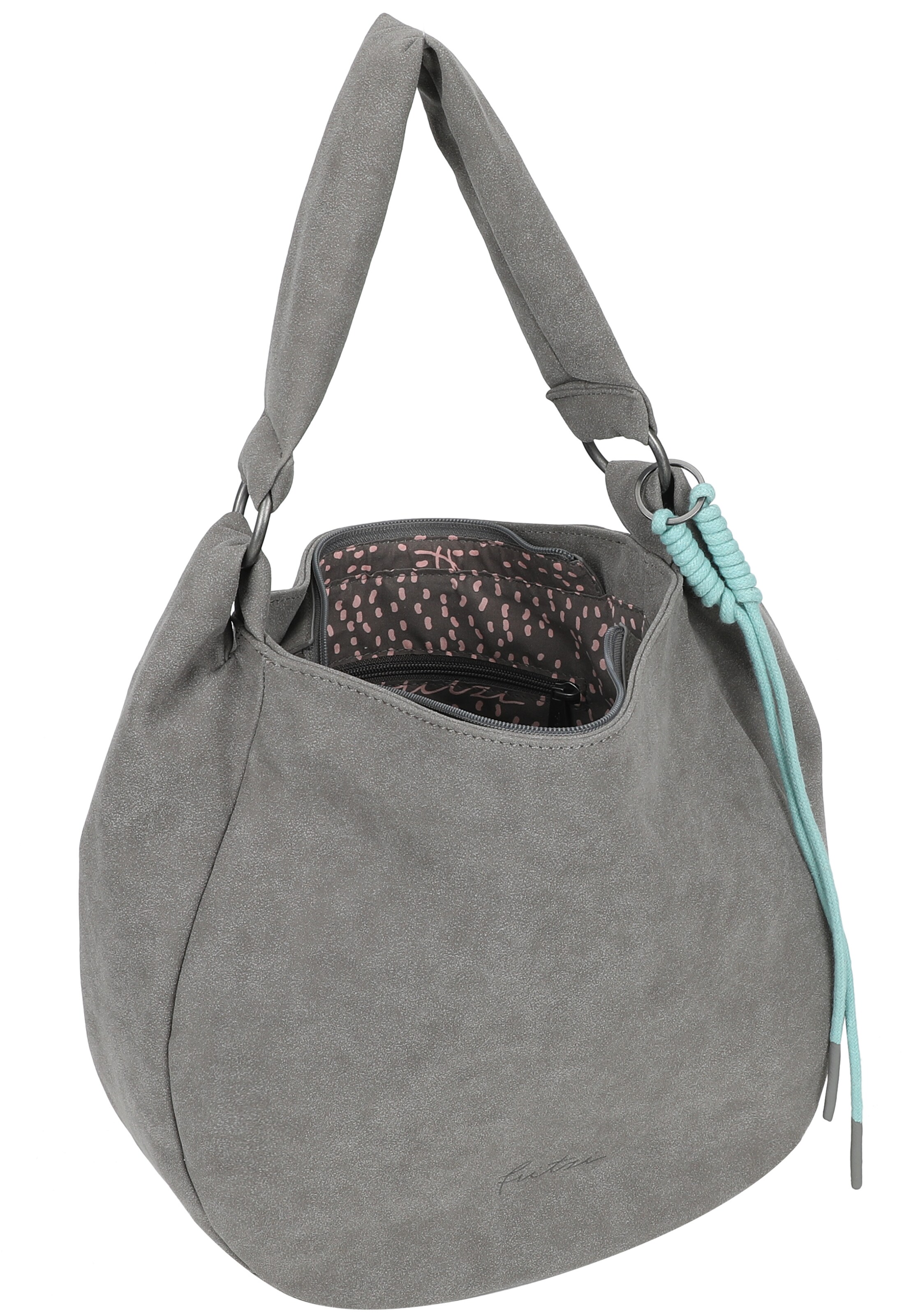 Fritzi aus Preußen Schoudertas 'Sue01 Suede Jacky Soft' in Grijs