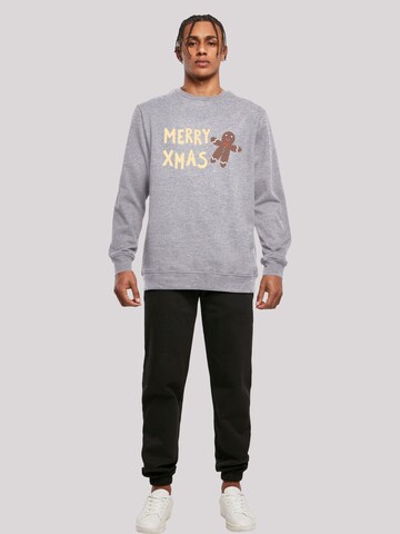 F4NT4STIC Sweatshirt 'Gingerbread Lebkuchen' in Grijs