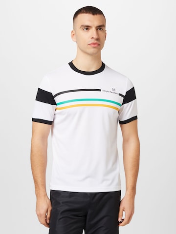 Sergio Tacchini Performance shirt 'PLUG IN' in White: front