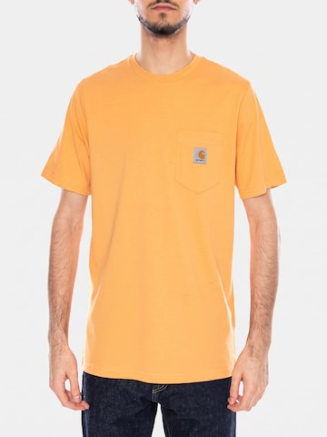 Carhartt WIP Koszulka 'S/S Pocket T-Shirt Gentle Orange' w kolorze pomarańczowy