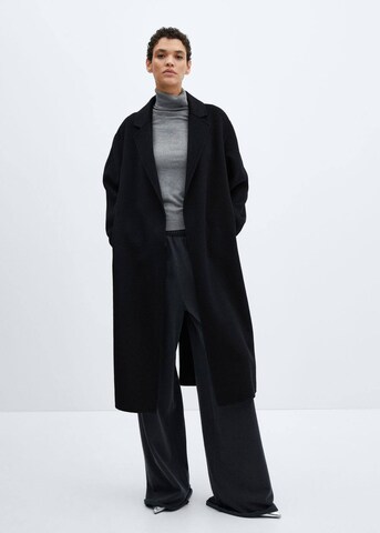 MANGO Between-Seasons Coat 'Batin' in Black