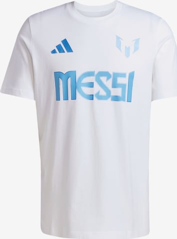 T-Shirt fonctionnel 'Messi' ADIDAS PERFORMANCE en blanc : devant