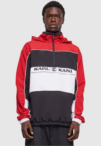 Veste mi-saison Karl Kani en rouge : devant