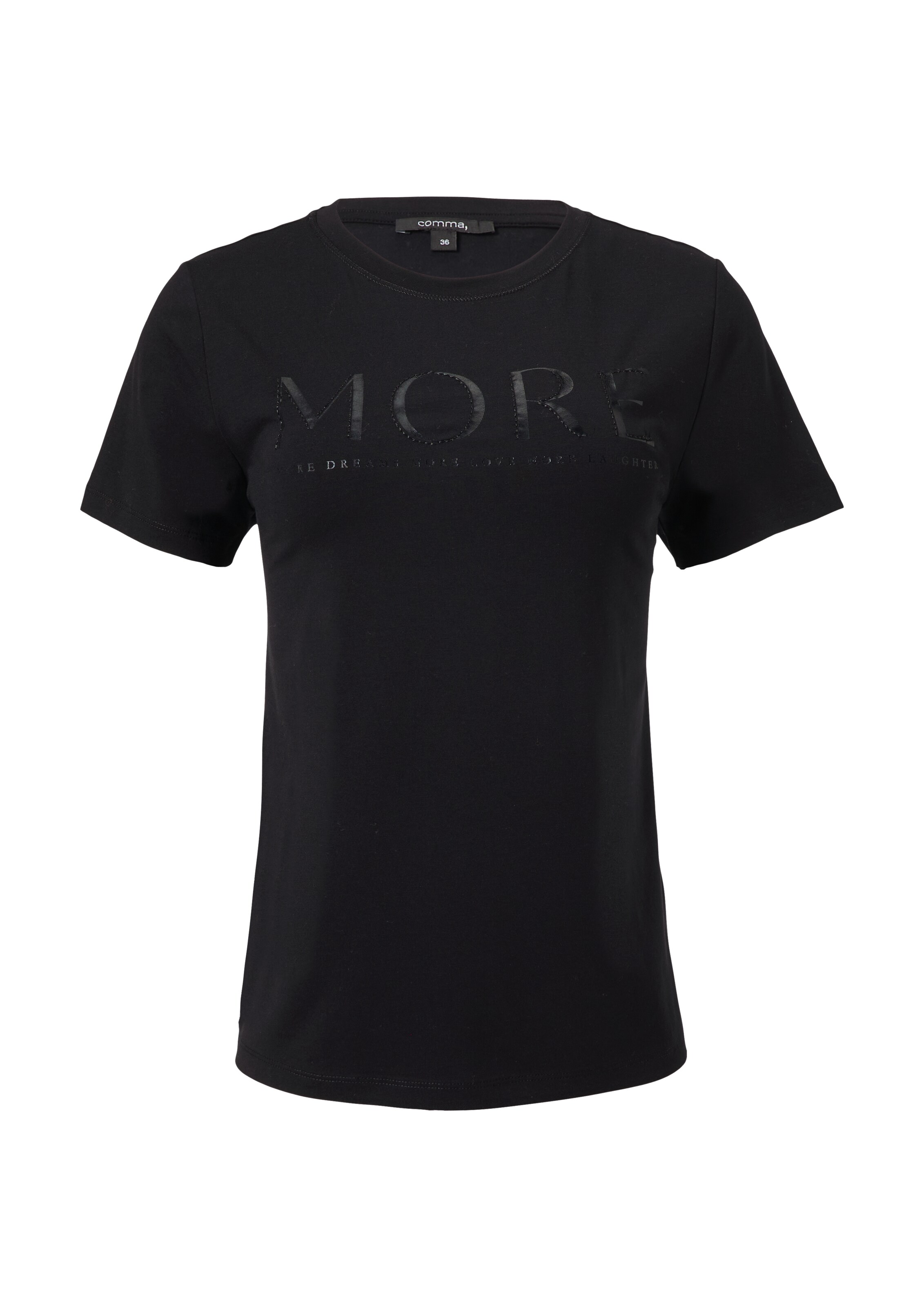 COMMA Shirt in Schwarz: Vorderseite