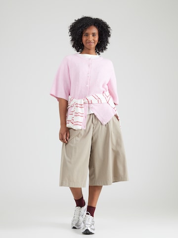 PIECES Curve Kardigan 'PCSILLY' w kolorze fioletowy