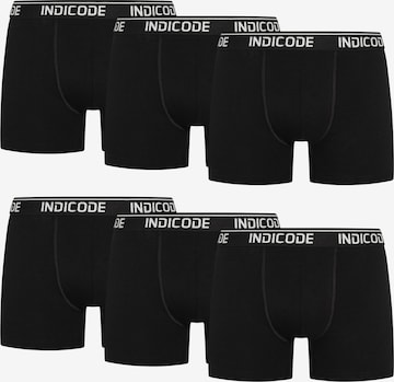 INDICODE JEANS Boxer shorts ' Milano ' in Black: front