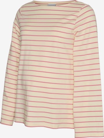 MAMALICIOUS Shirt 'MLAmila Vita' in Beige: voorkant