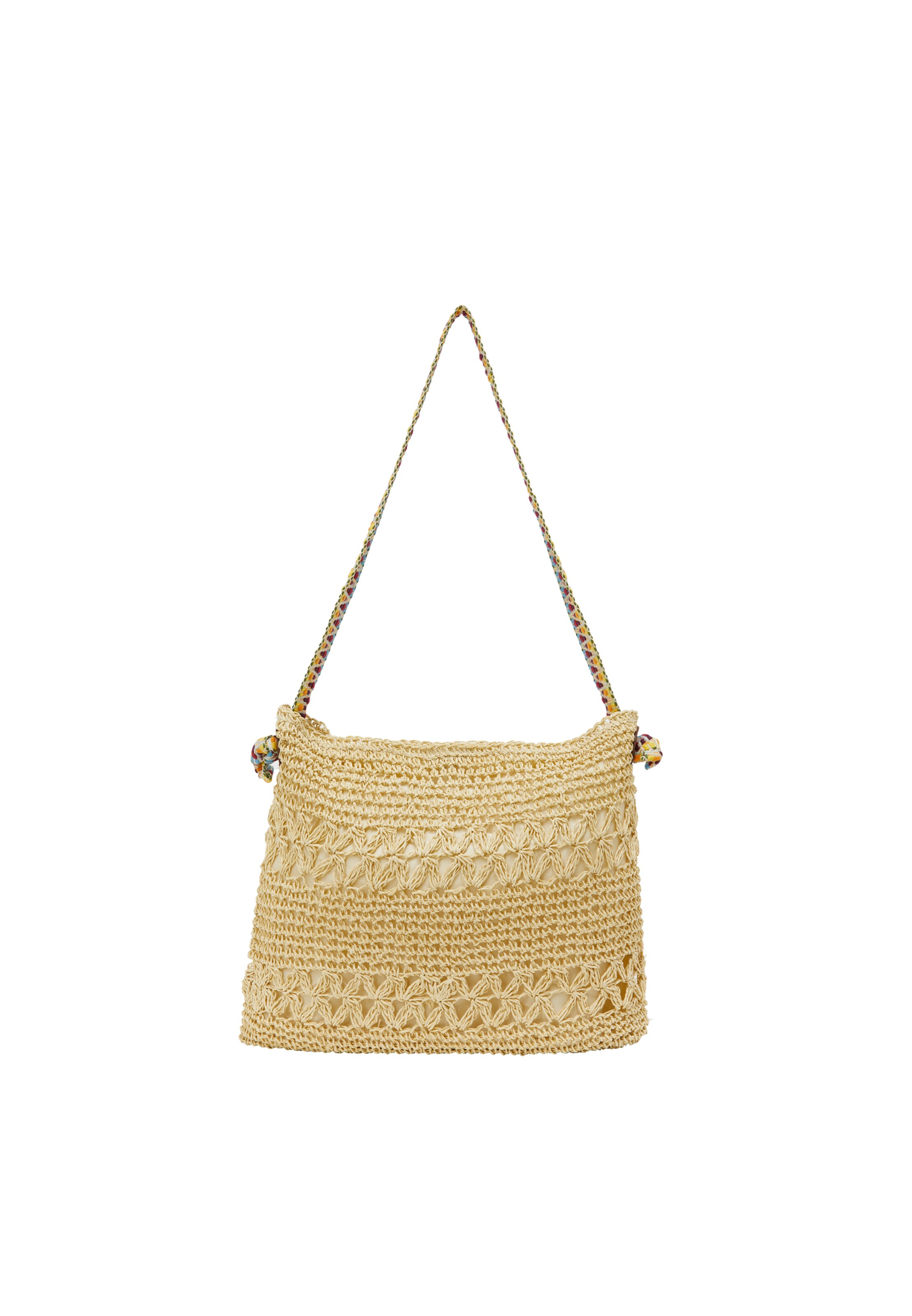 ebeeza Axelremsväska i beige: framsida