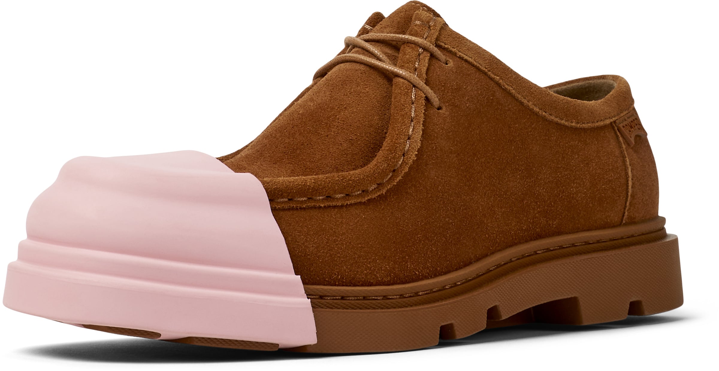 CAMPER Lace-up shoe 'Junction' in Brown: front