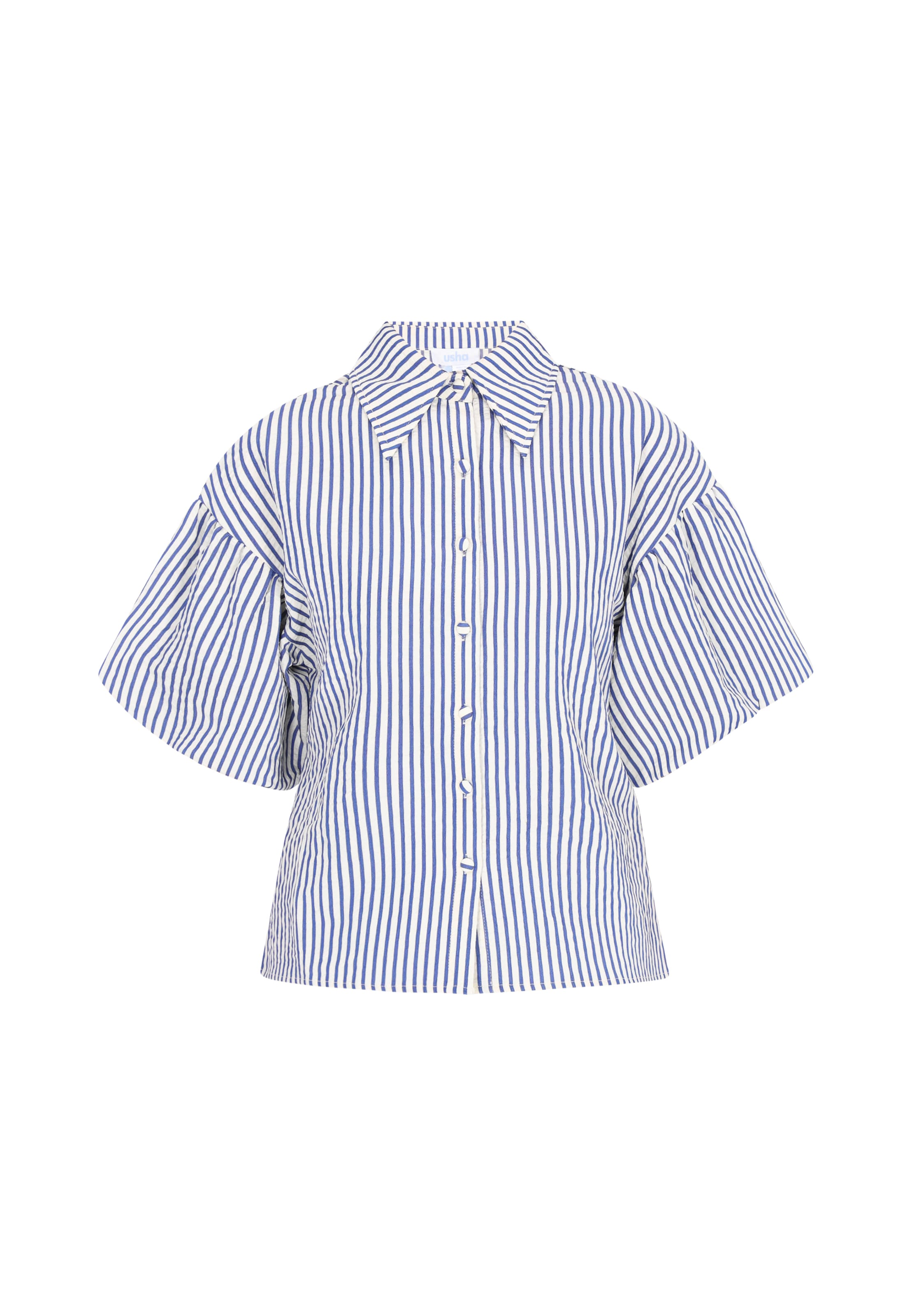 usha BLUE LABEL Bluse 'Casual' in Blau: Vorderseite