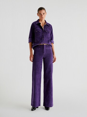 Wide leg Pantaloni 'Trize' di Scalpers in lilla: frontale