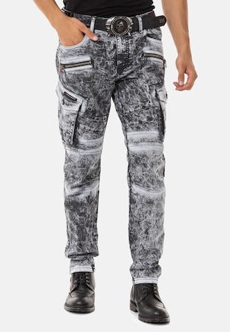 CIPO & BAXX Regular Jeans in Grey: front