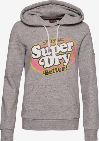 Superdry Sweatshirt in Grijs: voorkant