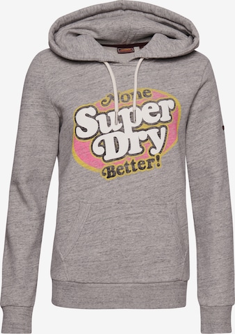 Sweat-shirt Superdry en gris : devant