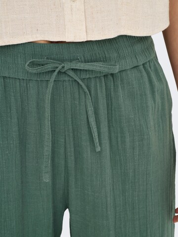 Wide Leg Pantalon 'ONLTizana' ONLY en vert