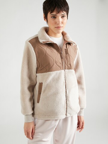 Sublevel Fleece jas in Beige: voorkant