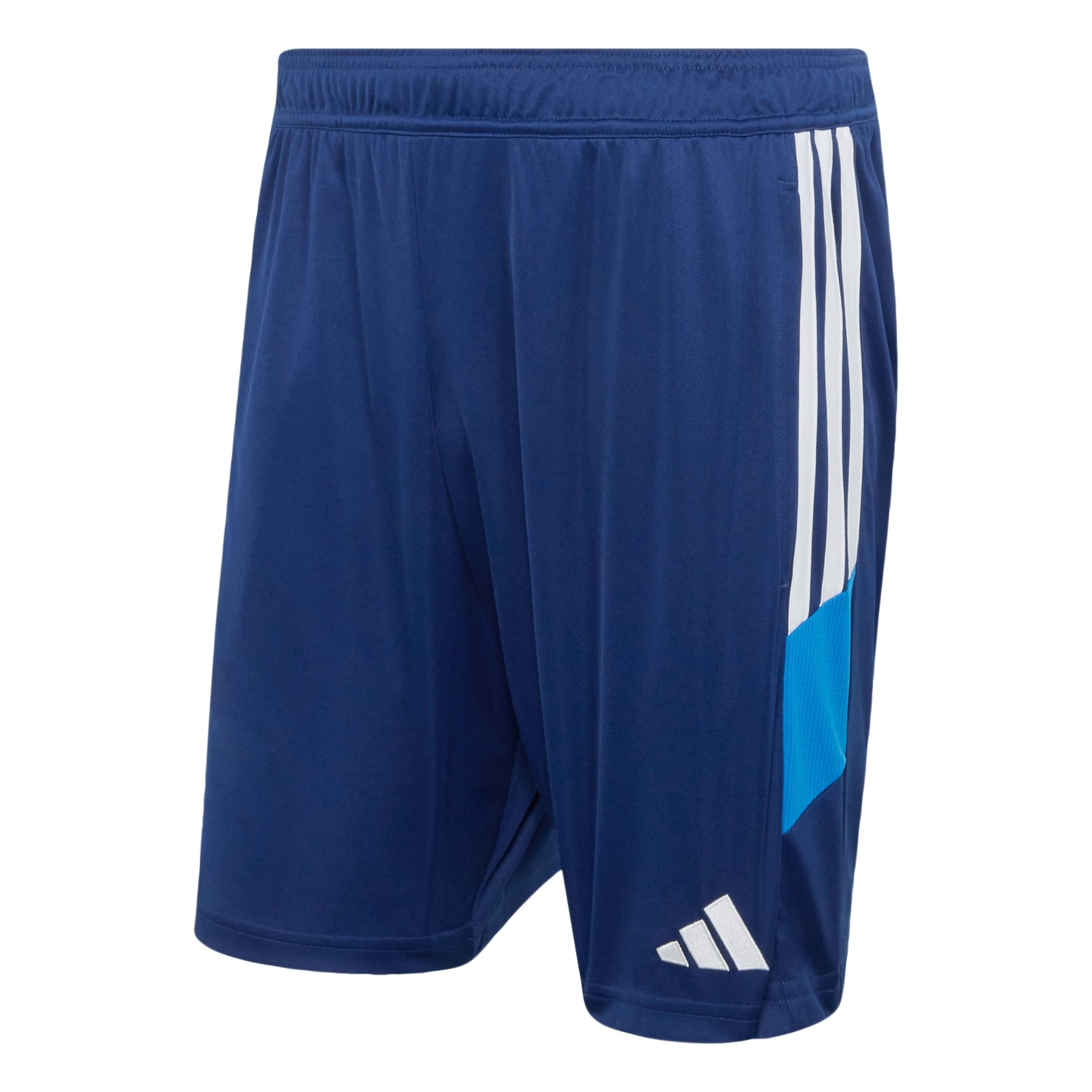 S/įprastas ilgis dydžio Sportinės kelnės 'Tiro 26 Essentials' iš ADIDAS PERFORMANCE, spalva – azuro spalva / tamsiai mėlyna / balta, Prekių apžvalga