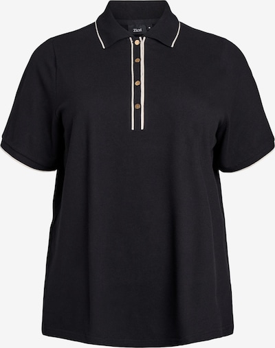 Zizzi Majica 'Casila' u crna / prljavo bijela, Pregled proizvoda