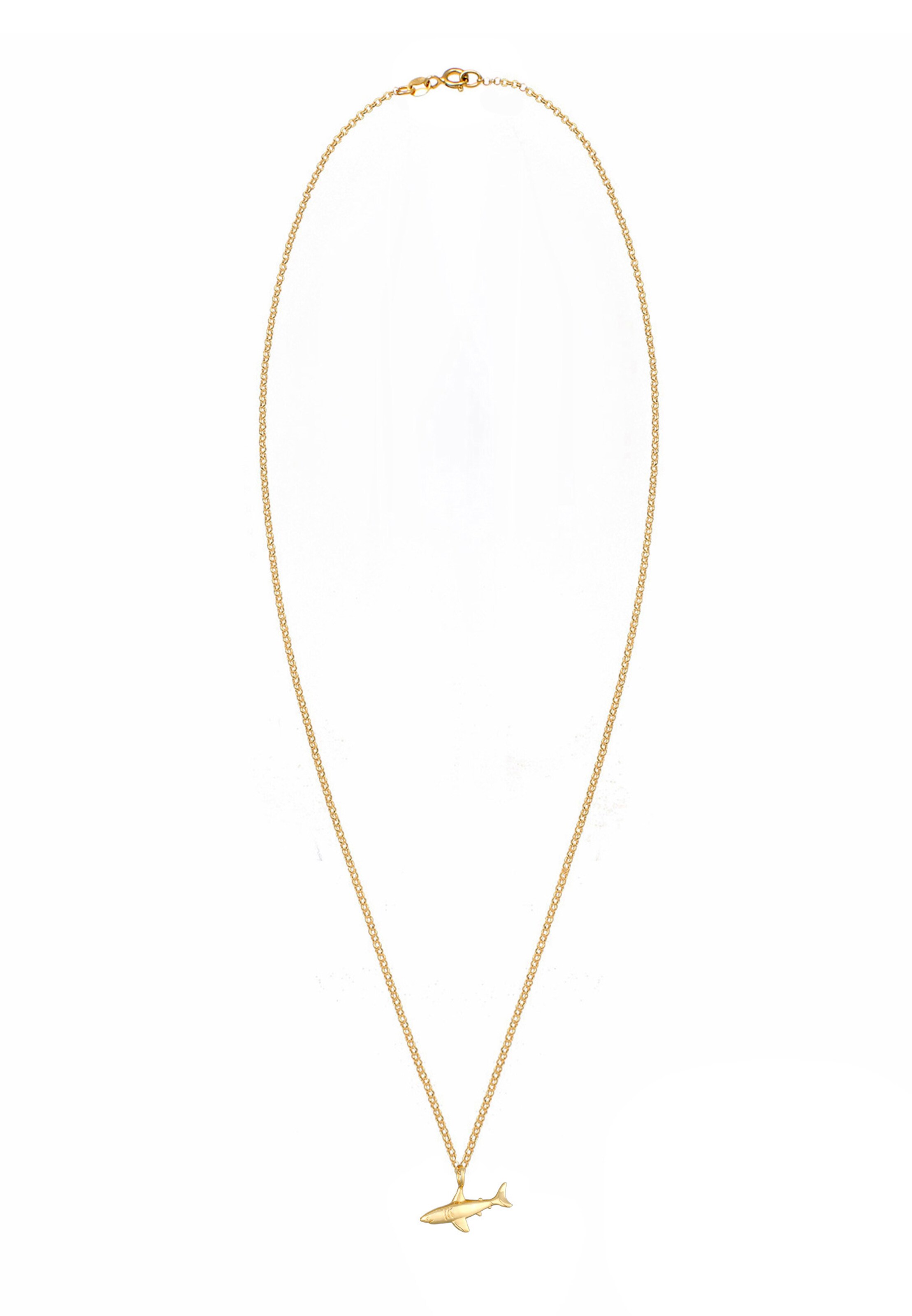 ELLI Halskette Fisch in Gold