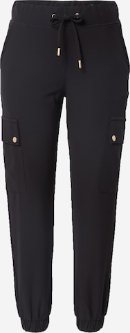 ONLY - Tapered Pantalón cargo 'Glowing' en negro: frente