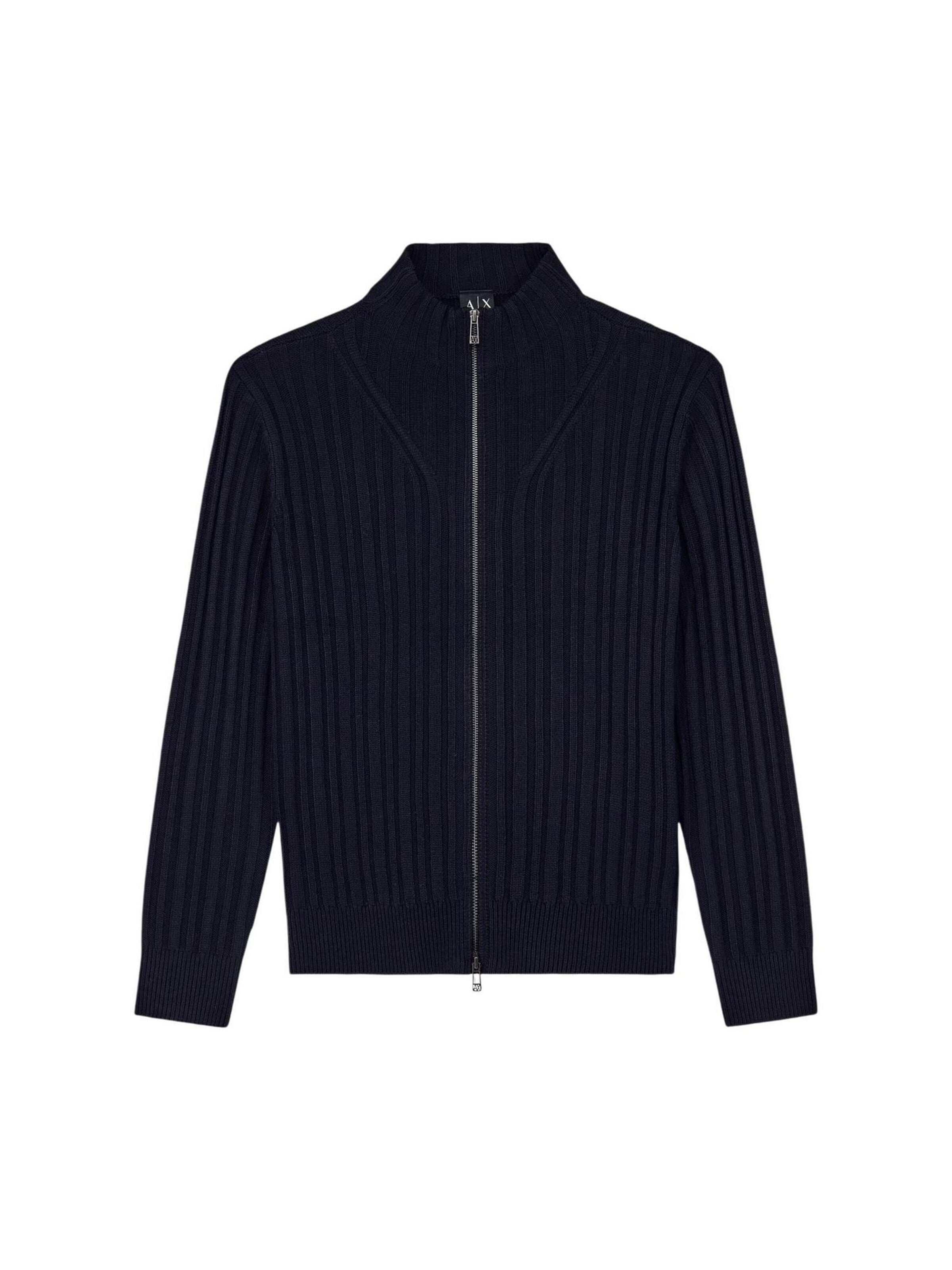 ARMANI EXCHANGE Knit Cardigan 'XM002998 AF14008' in Blue: front