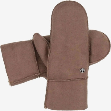 LOEVENICH Fäustlinge in Braun: Vorderseite