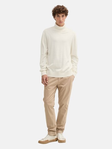 TOM TAILOR DENIM Pullover in Weiß