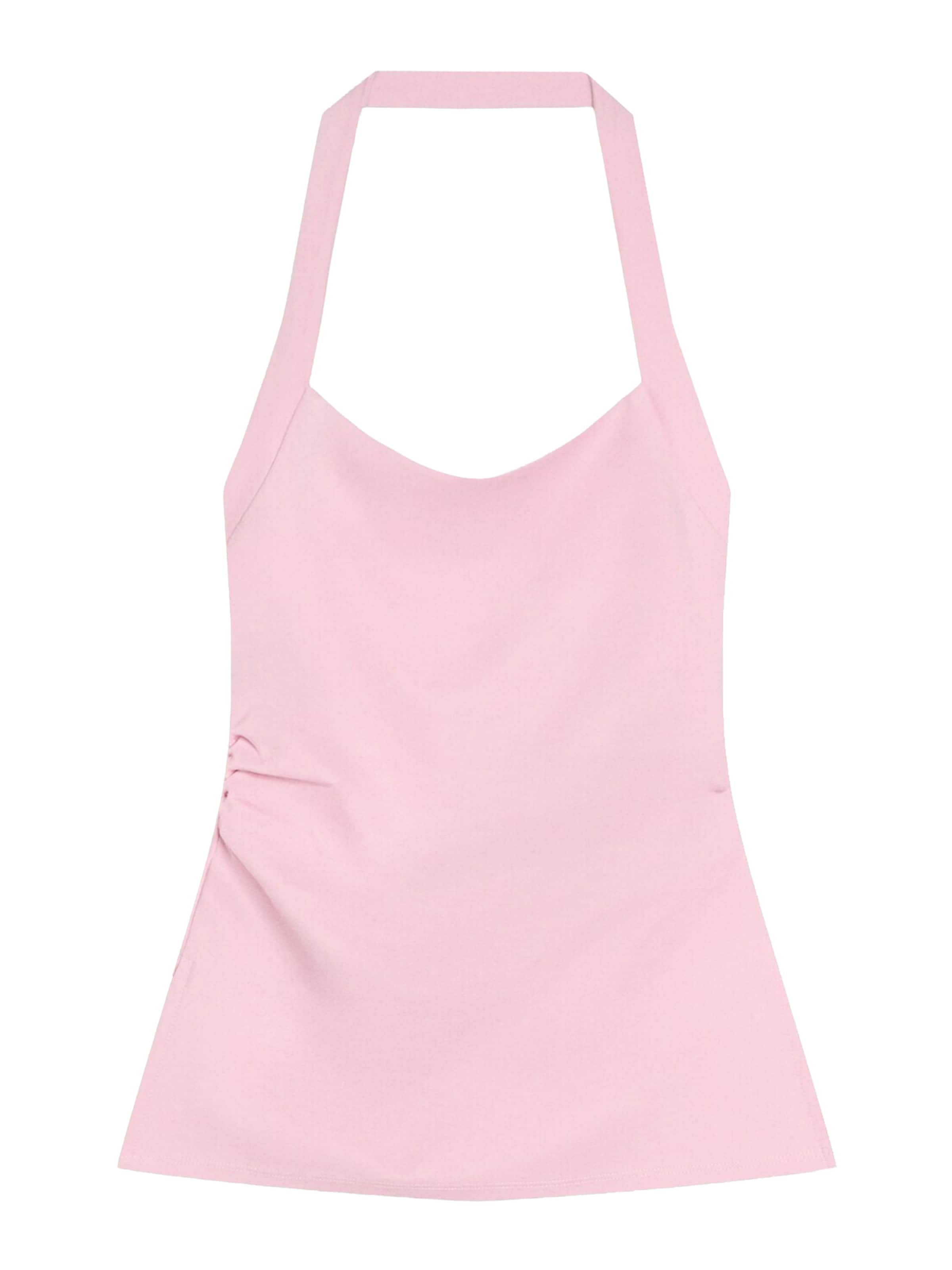 Bershka Top - rózsaszín: elől
