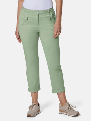 Regular Pantalon Goldner en vert : devant