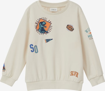 s.Oliver Sweatshirt in Beige: front