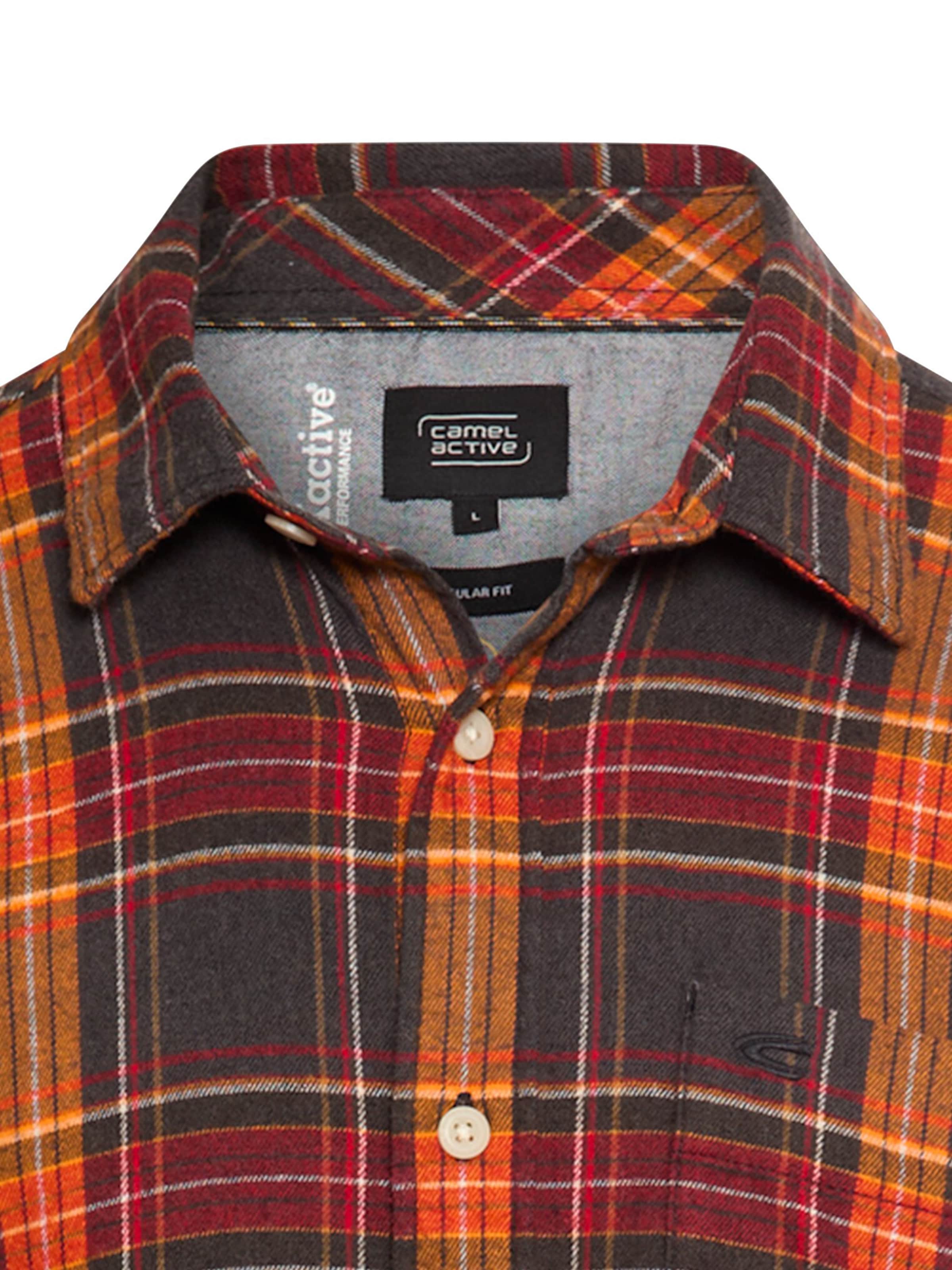 CAMEL ACTIVE Regular fit Skjorta 'FleXXXactive' i orange