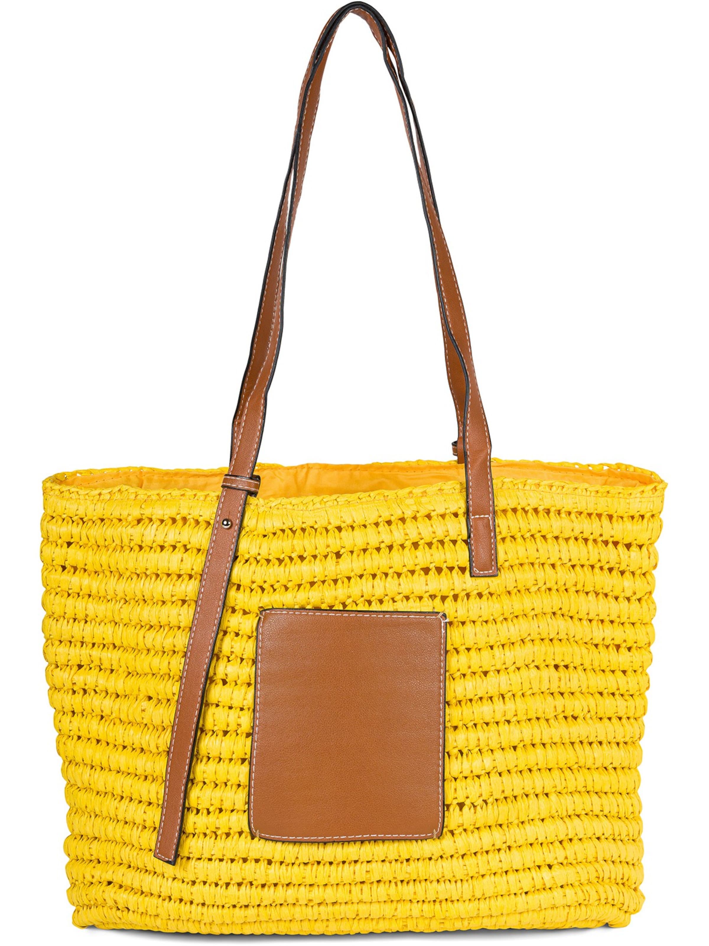 styleBREAKER Shopper‌‌‌ in Gelb: Vorderseite