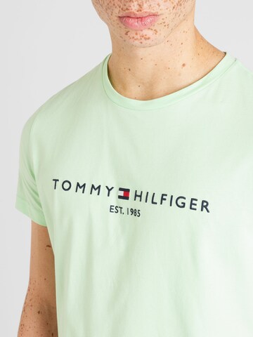 TOMMY HILFIGER Regularny krój Koszulka w kolorze zielony