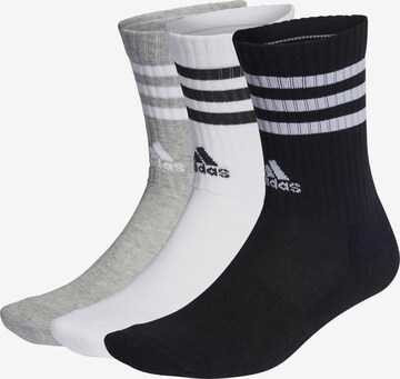 ADIDAS SPORTSWEAR Αθλητικές κάλτσες '3-Stripes' σε γκρι