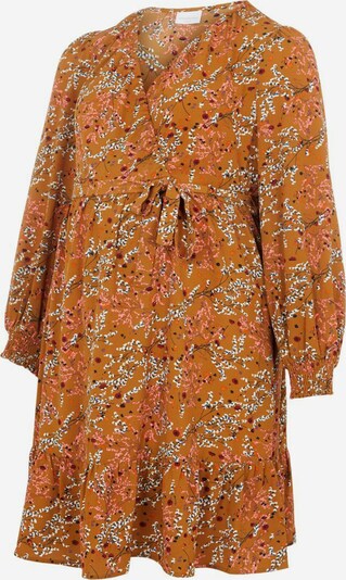 MAMALICIOUS Robe 'JADINE' en orange / blanc, Vue avec produit
