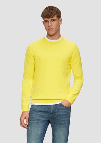 s.Oliver Sweater in Yellow: front