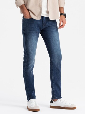 Ombre Slimfit Jeans in Blauw: voorkant