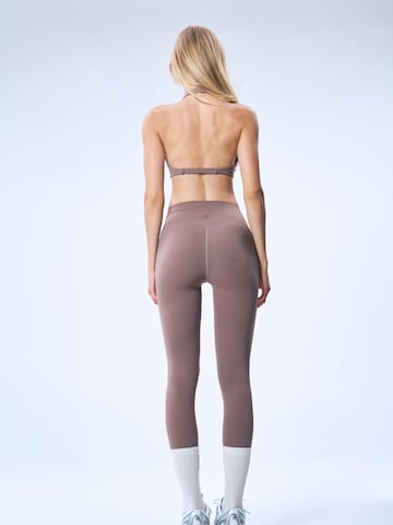 GOD SAVE QUEENS T-shirt Sports bra 'Second Skin Studio' in Brown